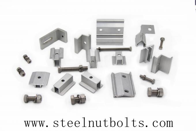 گیره های سقف صفحه خورشیدی OEM Aluminium 6005-T5 Stainless Steel 304 7