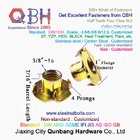 M4-M10 DIN 1624 Yellow Zinc Coated Carbon Steel Tee Nuts With Pronge