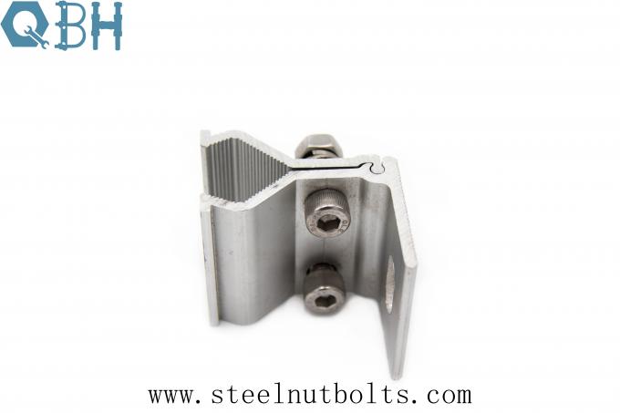 گیره های سقف صفحه خورشیدی OEM Aluminium 6005-T5 Stainless Steel 304 1