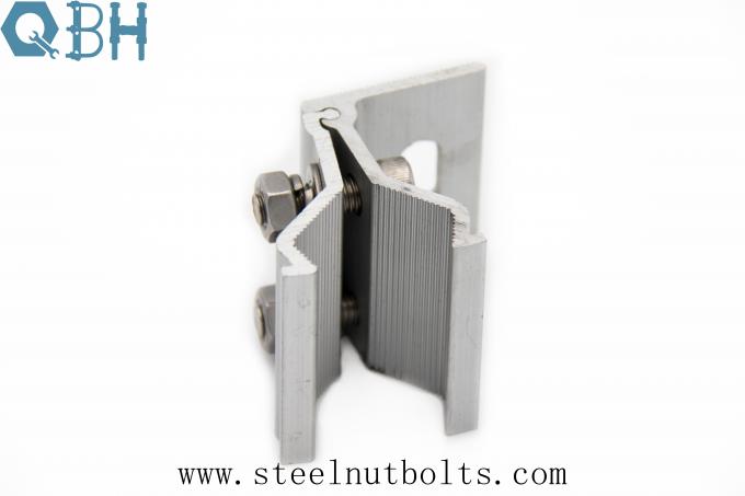 گیره های سقف صفحه خورشیدی OEM Aluminium 6005-T5 Stainless Steel 304 2